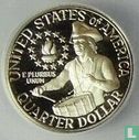 Verenigde Staten ¼ dollar 1976 (PROOF - zilver) "200th anniversary of Independence" - Afbeelding 2