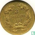 United States 3 dollars 1855 (without S) - Image 1