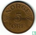 Noorwegen 5 øre 1957 - Afbeelding 2
