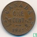 Canada 1 cent 1931 - Image 1