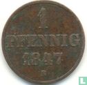 Hanovre 1 pfennig 1847 (B) - Image 1