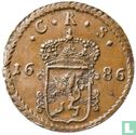 Suède 1 öre S.M. 1686 - Image 1