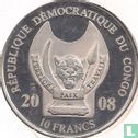 Congo-Kinshasa 10 francs 2008 (PROOF) "Centenary of aviation - Cayley"