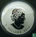 Canada 5 dollars 2014 (zilver - kleurloos - met paard privy merk) - Afbeelding 1