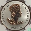 Canada 5 dollars 2016 (PROOF) "Elizabeth II - Longest reigning sovereign" - Image 2