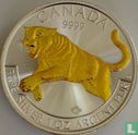 Canada 5 dollars 2016 (partial gold plated) "Cougar" - Image 2