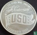 Verenigde Staten 1 dollar 1991 (PROOF) "50th anniversary of the United Service Organizations" - Afbeelding 1