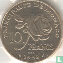 Monaco 10 Franc 1982 (Probe) "Death of Princess Grace" - Bild 1