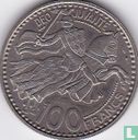 Monaco 100 francs 1950 (proefslag - koper-nikkel) - Afbeelding 2