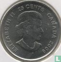 Kanada 25 Cent 2009 (gefärbt) "Vancouver 2010 Winter Olympics - Cindy Klassen" - Bild 1