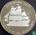 Bermuda 25 dollars 1977 (PROOF - met CHI) "25th anniversary  Accession of Queen Elizabeth II" - Afbeelding 1