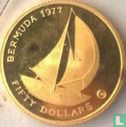 Bermuda 50 dollars 1977 (PROOF - met CHI) "25th anniversary  Accession of Queen Elizabeth II" - Afbeelding 1