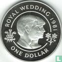 Bermuda 1 Dollar 1981 (PP) "Royal Wedding of Prince Charles and Lady Diana" - Bild 1