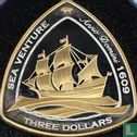 Bermuda 3 dollars 2006 (PROOF - zilver) "Sailing ship Sea Venture" - Afbeelding 2