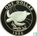 Bermuda 1 dollar 1986 (PROOF) "25th anniversary of the World Wildlife Fund" - Afbeelding 1