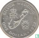 Bermuda 1 Dollar 1972 "25th anniversary Wedding of Queen Elizabeth II and Prince Philip" - Bild 1