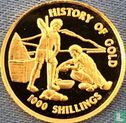 Tanzania 1000 shilingi 1998 (PROOF) "History of gold" - Afbeelding 2