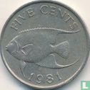 Bermuda 5 Cent 1981 - Bild 1