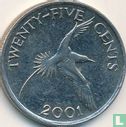 Bermuda 25 cents 2001 - Image 1