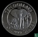 Zimbabwe 10 dollars 1996 (PROOF) "Kariba dam" - Image 2