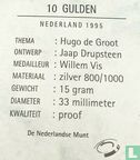 Nederland 10 gulden 1995 (PROOF) "300th anniversary Death of Hugo de Groot" - Afbeelding 3