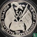 Falklandeilanden 50 pence 1995 (PROOF - zilver) "50th anniversary of V. E. Day" - Afbeelding 1