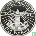 Alderney 5 pounds 2000 (PROOF) "Millennium" - Image 1