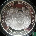 Alderney 10 pounds 2000 (PROOF) "Centenary of the Queen Mother" - Afbeelding 2