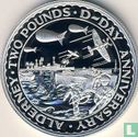 Alderney 2 pounds 1994 (PROOF) "50 years Normandy Invasion" - Afbeelding 2