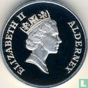 Alderney 1 pound 1995 (PROOF - zilver) "50th anniversary End of World War II"