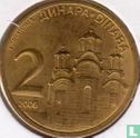 Serbie 2 dinara 2009 (acier recouvert de cuivre-laiton) - Image 1