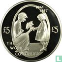 Alderney 5 pounds 2002 (PROOF - zilver) "5th anniversary Death of Princess Diana"