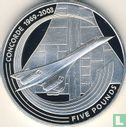 Alderney 5 pounds 2003 (BE - argent) "Last flight of the Concorde" - Image 2