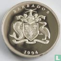 Barbados 5 dollars 1994 (PROOF) "Portuguese explorer Pedro a Campo discoverer of Barbados" - Afbeelding 1