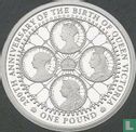 Alderney 1 pound 2019 (PROOF) "200th anniversary of the birth of Queen Victoria" - Afbeelding 2
