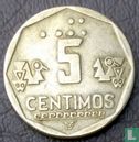 Pérou 5 céntimos 1994 - Image 2