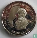Cookeilanden 50 dollars 1991 (PROOF) "500 years of America - Ferdinand Magellan" - Afbeelding 2