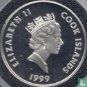 Cook Islands 5 dollars 1999 (PROOF) "40 years Man walked on the moon" - Image 1