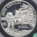Cookeilanden 5 dollars 1999 (PROOF) "40 years Man walked on the moon" - Afbeelding 2