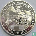 Guernsey 2 pounds 1994 (PROOF) "50th anniversary of the Normandy landing" - Image 1