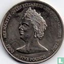 Guernsey 5 pounds 2002 "Death of the Queen Mother" - Afbeelding 2