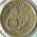 Guernsey 1 pound 1987 - Image 1