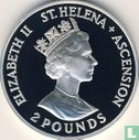Sint-Helena en Ascension 2 pounds 1993 (PROOF) "40th anniversary Coronation of Queen Elizabeth II" - Afbeelding 2