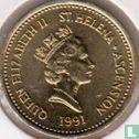 St. Helena and Ascension 1 pound 1991 - Image 1