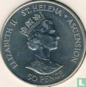 Sint-Helena en Ascension 50 pence 1994 "50th anniversary Landing on the Normandy beaches" - Afbeelding 2