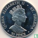 Sint-Helena 50 pence 2002 "50th anniversary Accession of Queen Elizabeth II" - Afbeelding 2