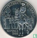 Sint-Helena 50 pence 1996 "70th Birthday of Queen Elizabeth II" - Afbeelding 1