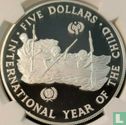 Salomonseilanden 5 dollars 1983 (PROOF) "International year of the Child" - Afbeelding 2