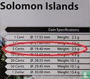 Salomon-Inseln 5 Cent 1988 - Bild 3
