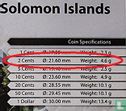 Salomon-Inseln 2 Cent 1996 - Bild 3